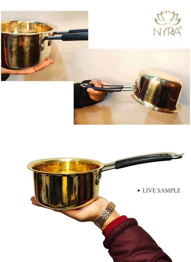 Nyra Kitchenware Bronze-Toned Dishwasher Safe Brass Pan - Image 2